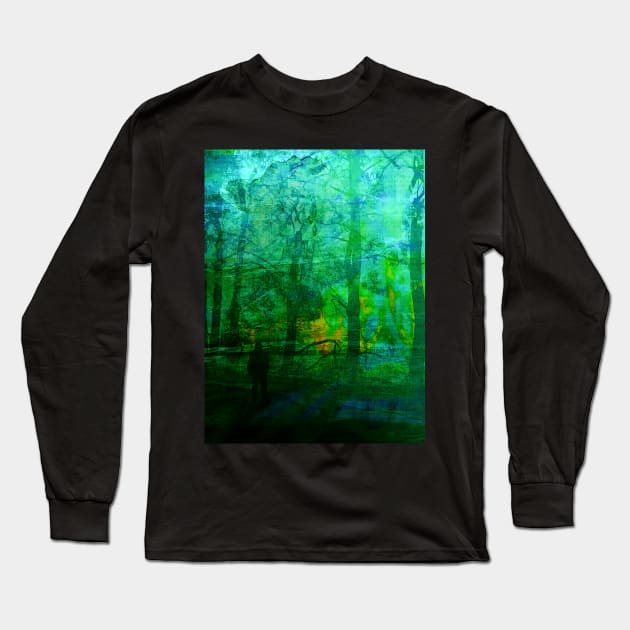 Golden - Autumn Walk Long Sleeve T-Shirt by Marsal